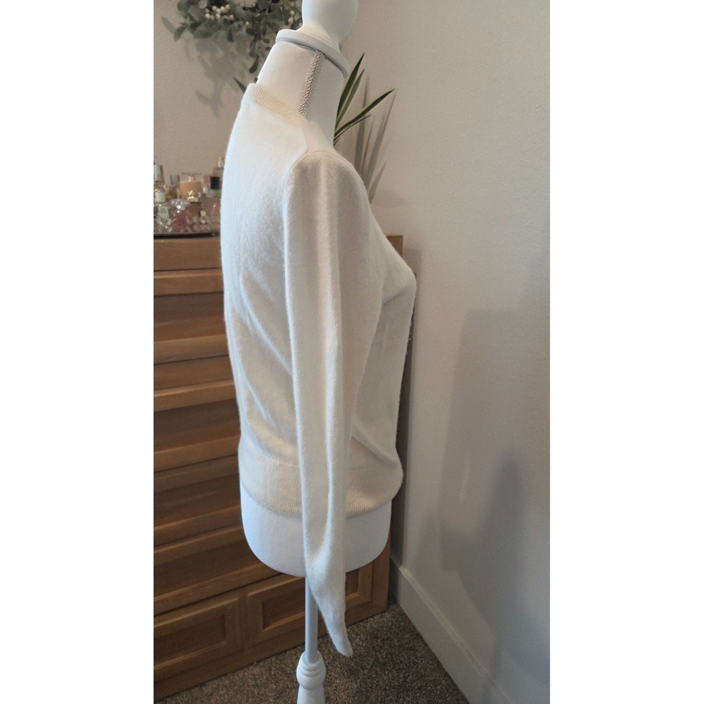 Quince Mongolian Cashmere Crewneck Sweater Ivory Cream Women Size Small - Picture 11 of 12